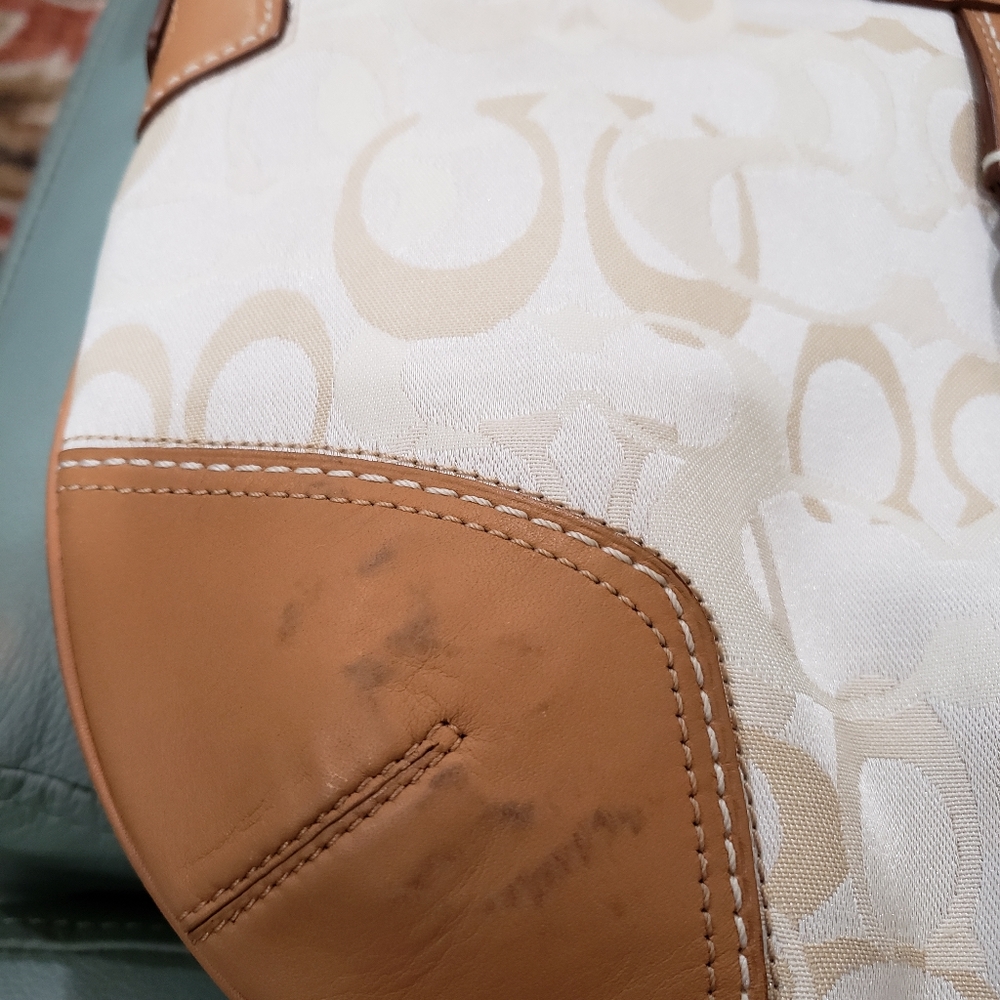 Vintage Coach signature Canvas shoulder bag - Picture 16 of 16